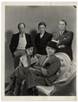 8" x 10" Glossy Photo Entitled "Sunset and Dawn" From 1933 With Larry, Moe, Curly, Ted Healy and Bonnie Bonnell -- Very Good Condition